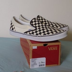 Vans Checkerboard Slip-ons Men size 13 w Box